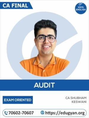 CA Final Audit Exam Oriented Batch By CA Shubham Keswani (English) (New Syllabus)