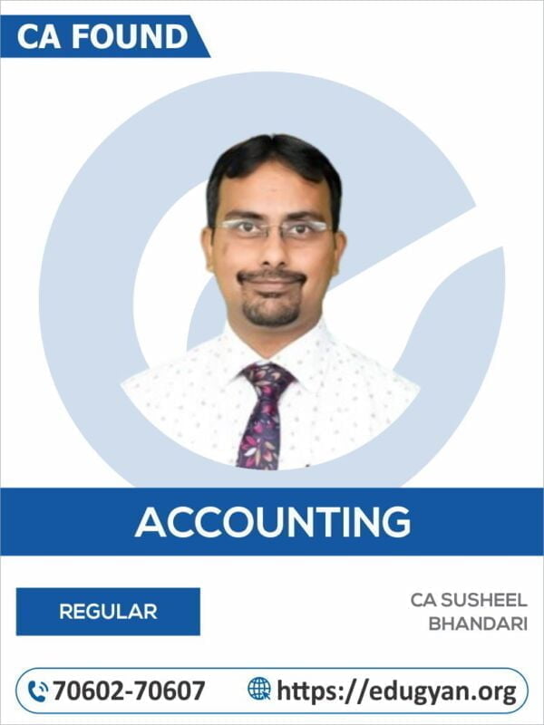 CA Foundation Principles & Practice of Accounting By CA Susheel Bhandari (New Syllabus)