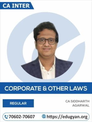 CA Inter Corporate Other Law By CA Siddharth Agarwal