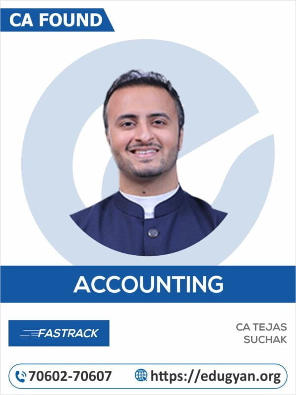 CA Foundation Principles & Practice of Accounting Exam Oriented By CA Tejas Suchak