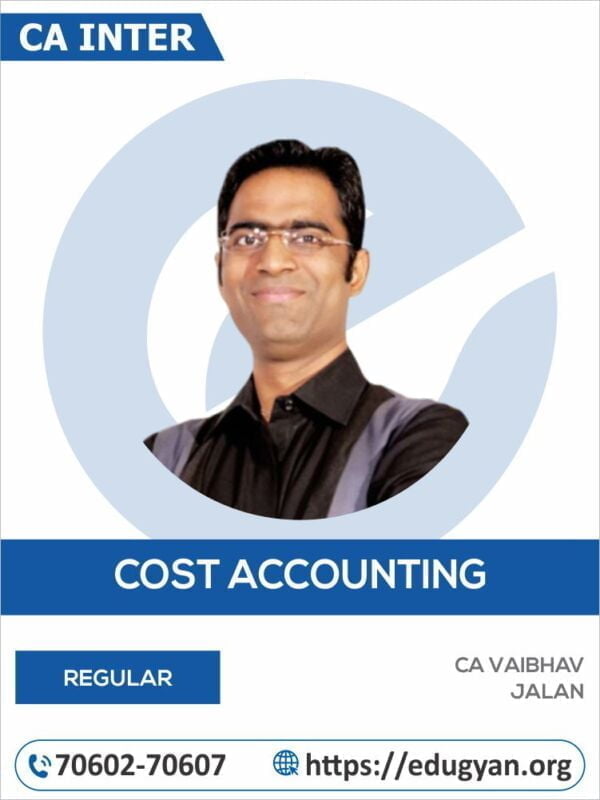 CA Inter Cost & Management Accounting By CA Vaibhav Jalan