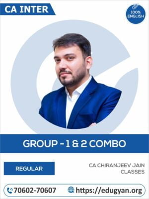 CA Inter Group I & II All Subject Combo By CA Chiranjeev Jain Classes (English) (New Syllabus)