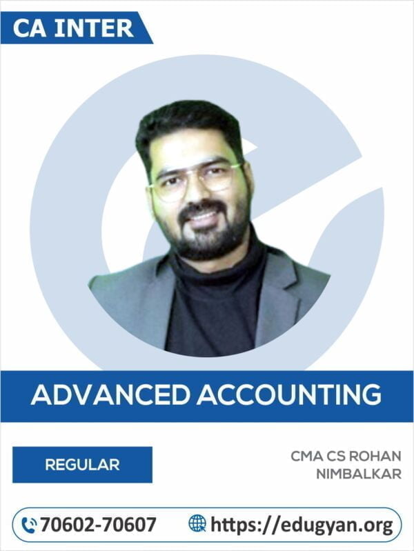 CA Inter Advanced Accounting By CS Rohan Nimbalkar