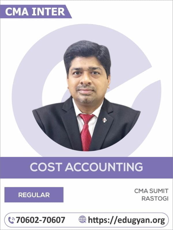 CMA Inter Cost Accounting By CMA Sumit Rastogi