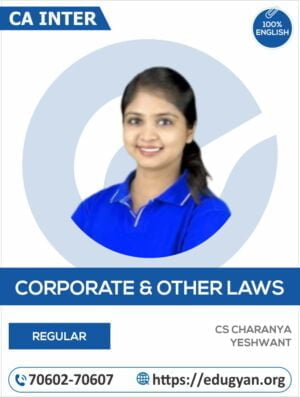CA Inter Corporate Other Law By CS Charanya Yeshwant (English)