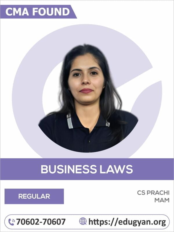 CMA Foundation Business Law & Business Communication By Prachi Mam (2022 Syllabus)