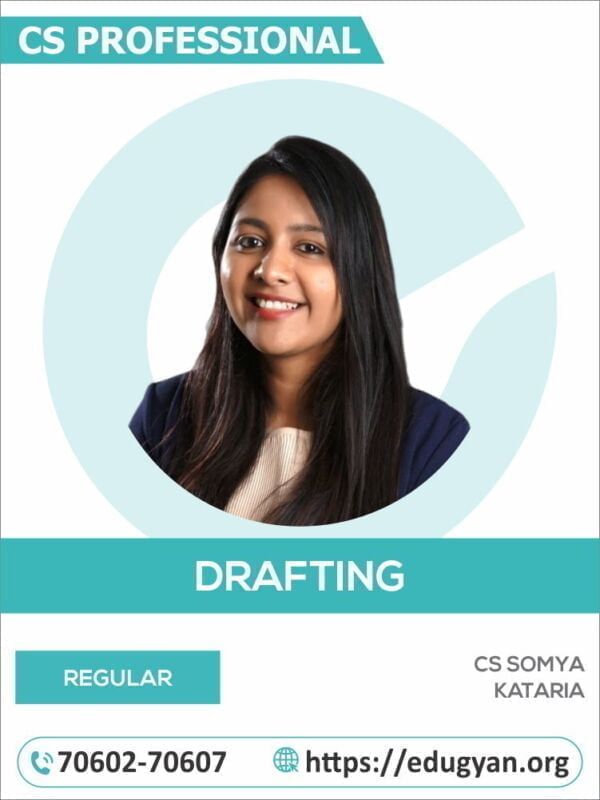 CS Professional Drafting, Pleadings & Appearance By CS Somya Kataria