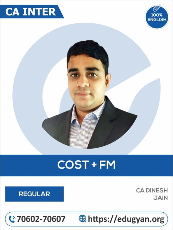 CA Inter Costing and Financial Management Combo By CA Dinesh Jain (English) (New Syllabus)