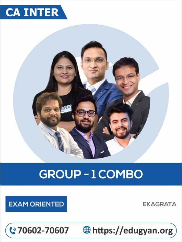 CA Inter Group I All Subject Fast Track Combo By Ekagrata (CA Anshul Agarwal, CA Abhishek Bansal, CA Nishant Kumar & CA Mohit Patidar) (New Syllabus)