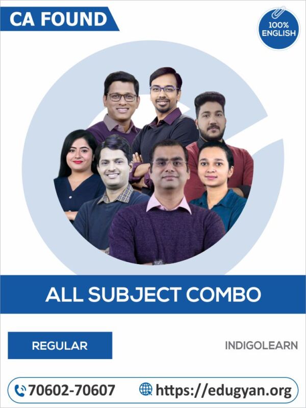 CA Foundation All Subject Combo By Indigolearn (English) (New Syllabus)