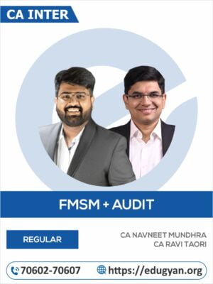 CA Inter FM-SM & Audit Combo By CA Navneet Mundhra & CA Ravi Taori (New Syllabus)