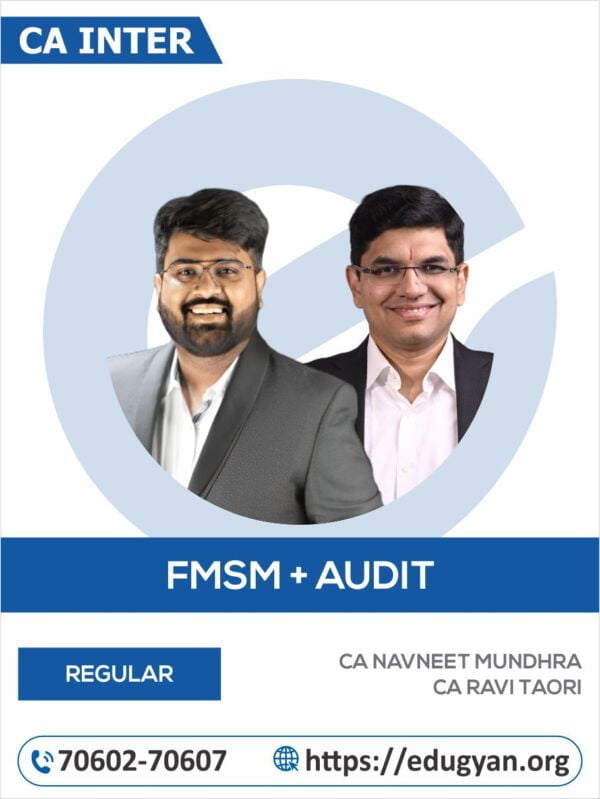 CA Inter FM-SM & Audit Combo By CA Navneet Mundhra & CA Ravi Taori (New Syllabus)