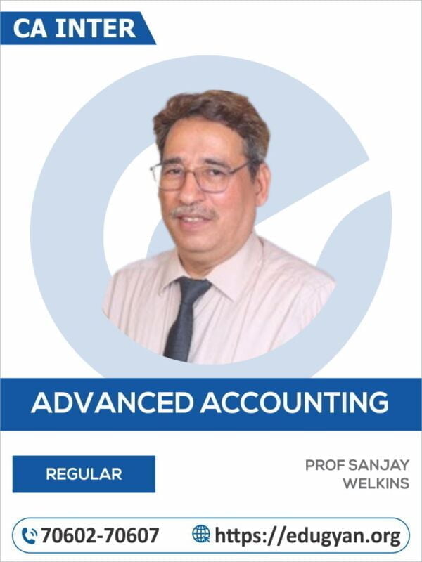 CA Inter Advanced Accounting By Prof Sanjay Welkins