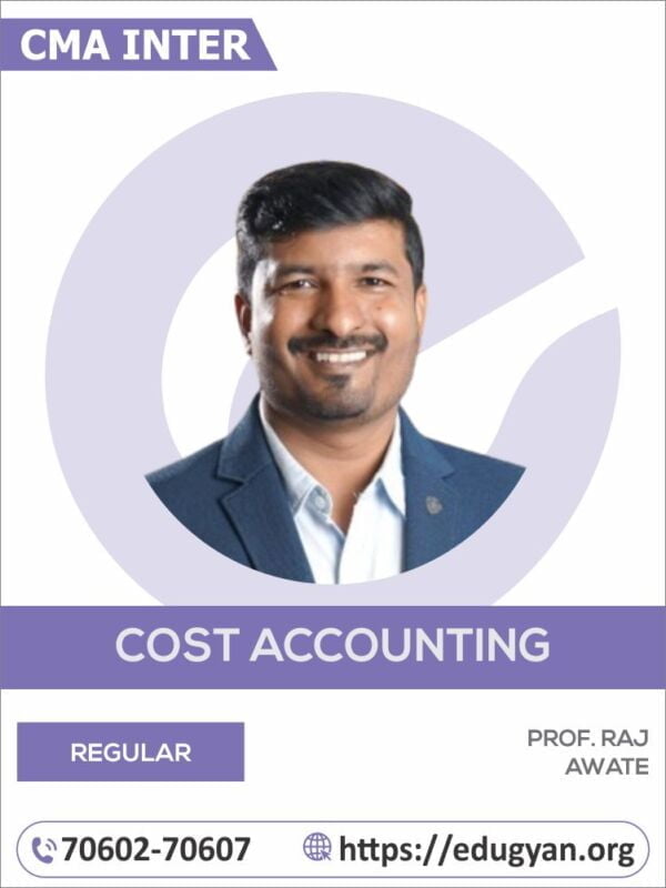 CMA Inter Cost Accounting By CA Raj Awate