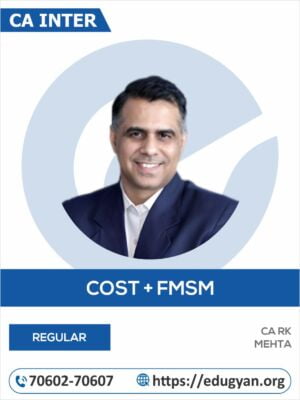CA Inter Group- II Cost And Managment Accounting & Financial Management-Strategic Management (FM-SM) Combo By CA RK Mehta (New Syllabus)