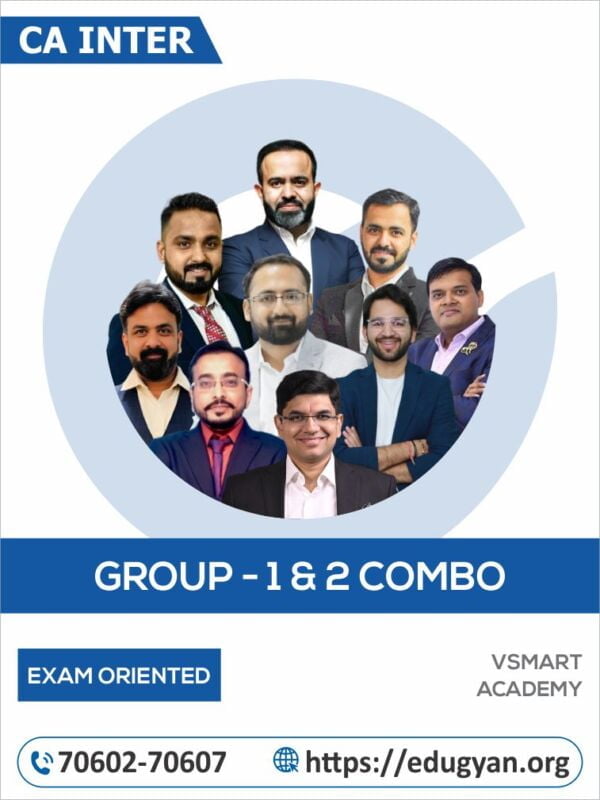 CA Inter Group- I & II Exam Oriented All Subjects Combo By VSmart Academy (New Syllabus)
