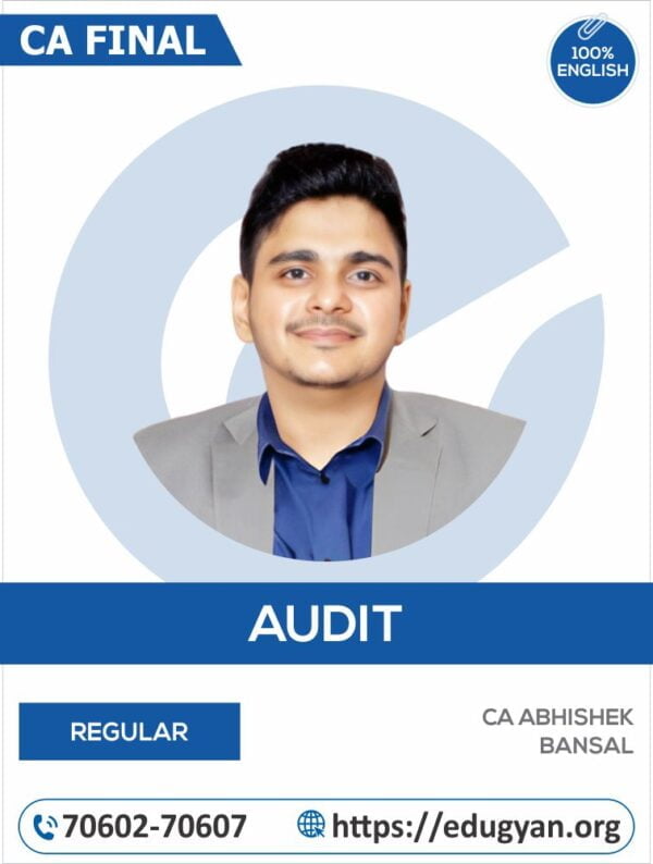 CA Final Advanced Auditing & PE By CA Abhishek Bansal (English) (New Syllabus)