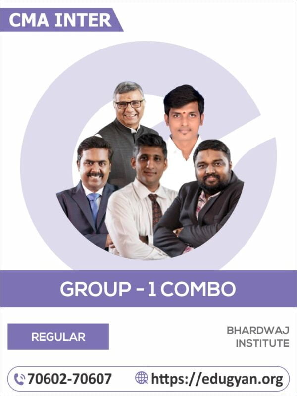 CMA Inter Group-I All Subject Combo By Bhardwaj Institute (New Syllabus)