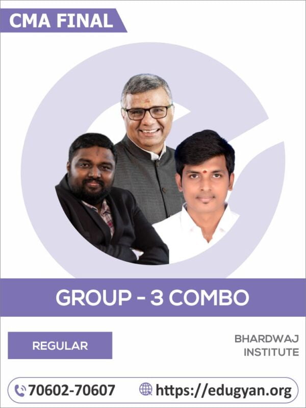 CMA Final Group-III All Subject Combo By CMA Asthaf Anathan, CA Sreevathson & CS Manikandan