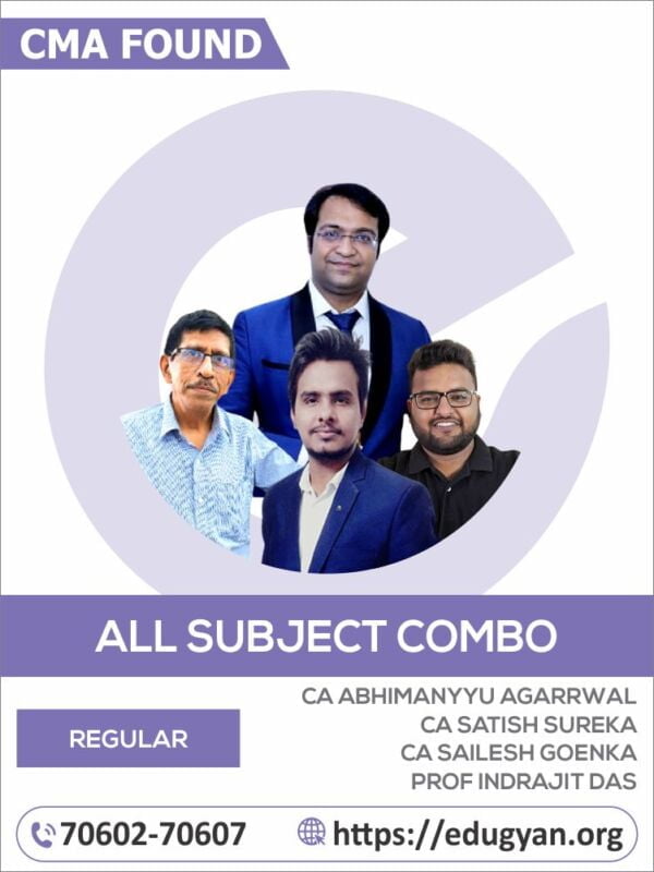 CMA Foundation All Subjects Combo By Abhimanyyu Agarrwal Classes (New Syllabus)