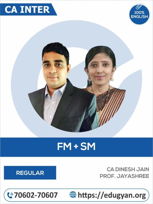 CA Inter Financial Management & Strategic Management By CA Dinesh Jain & Prof. Jayashree