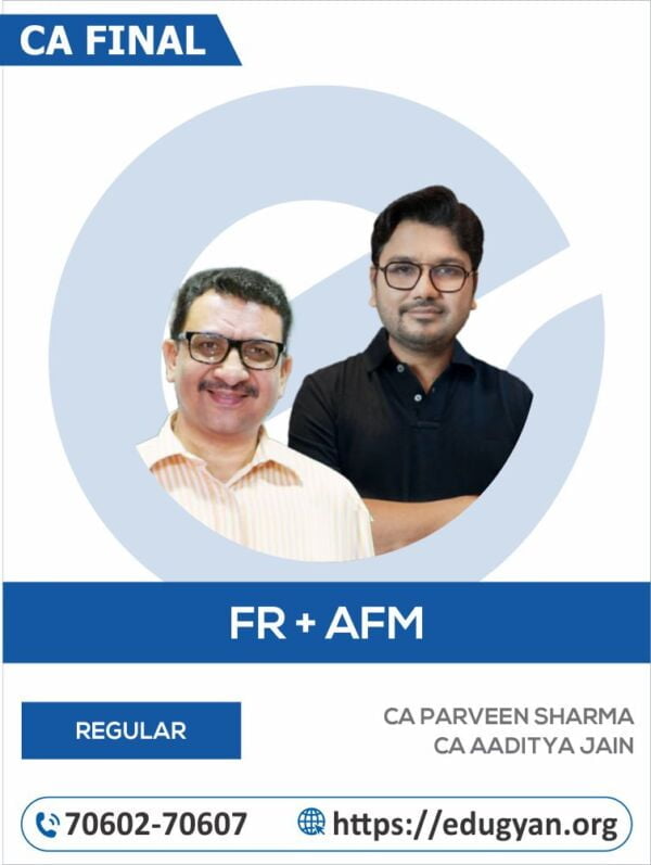 CA Final FR & AFM Combo By CA Parveen Sharma & CA Aaditya Jain