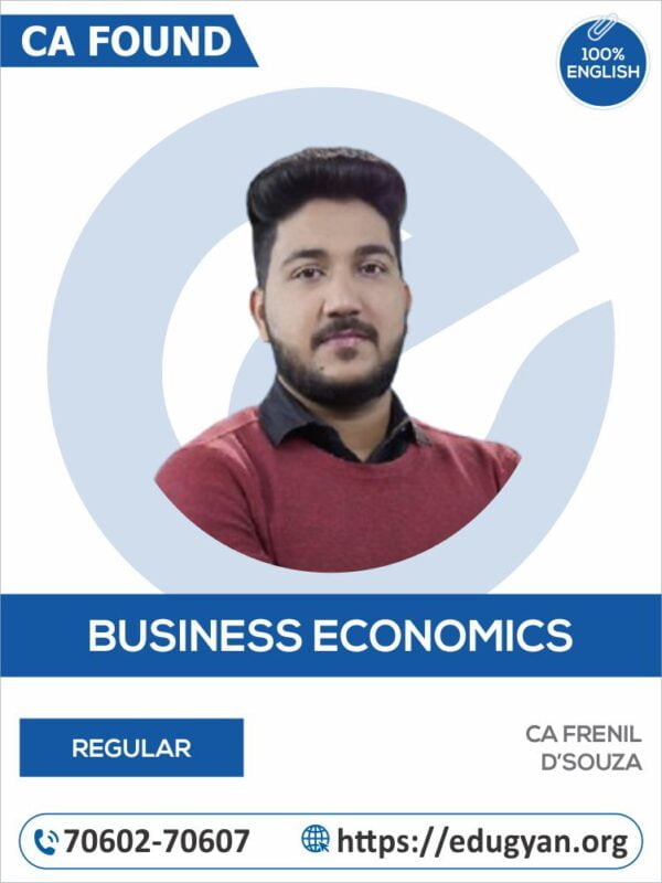 CA Found Business Economics By CA Frenil D'Souza (English) (New Syllabus)