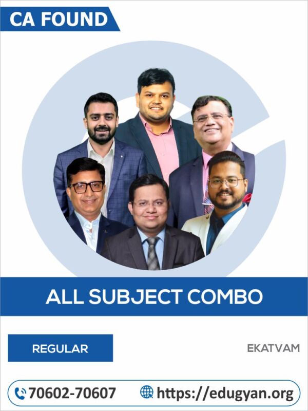 CA Foundation All Subjects Combo By Ekatvam Academy