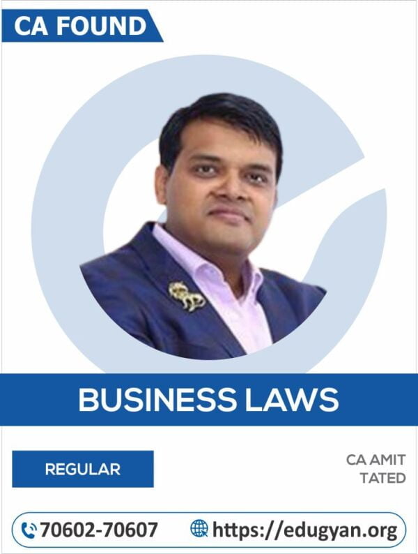 CA Foundation Business Law By CA Amit Tated (New Syllabus)