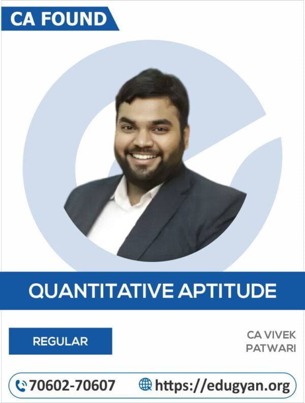 CA Foundation Quantative Aptitude By CA Vivek Patwari