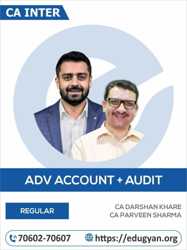 CA Inter Adv Account & Audit Combo By CA Rishabh Jain & CA Parveen Sharma (New Syllabus)