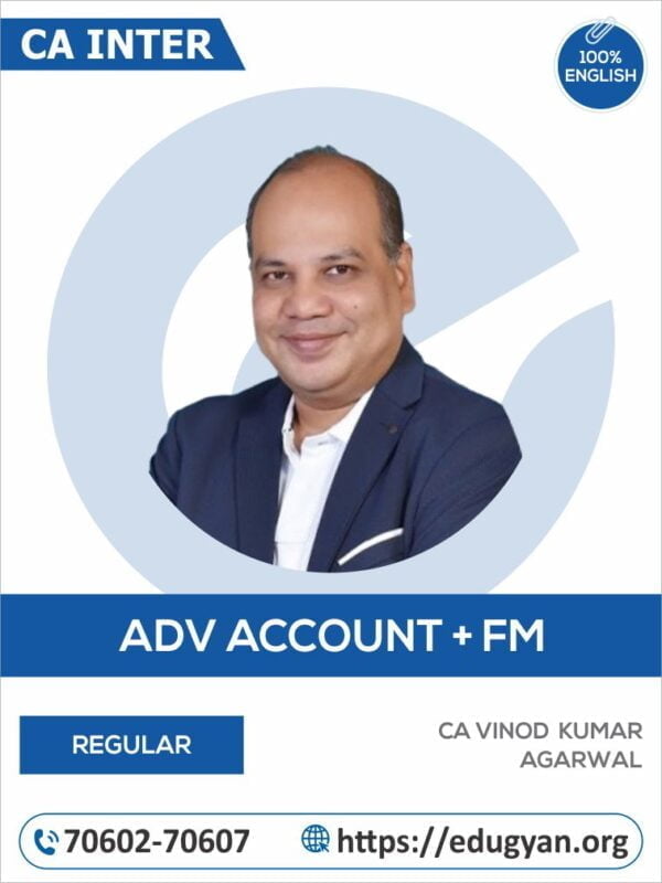 CA Inter Adv Accounts & FM Version 1.0 Combo By CA Vinod Kumar Agarwal (English) (New Syllabus)