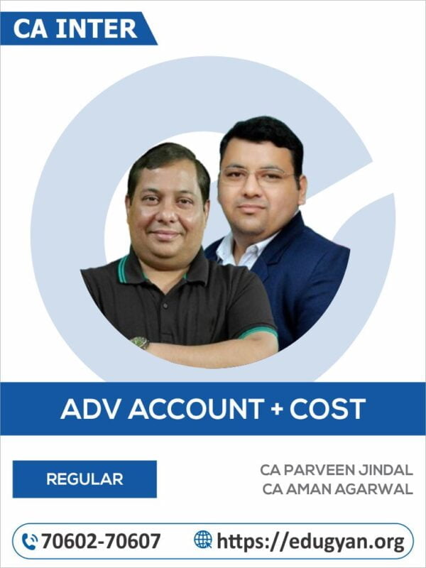 CA Inter Advanced Accounting & Costing Combo By CA Parveen Jindal & CA Aman Agarwal