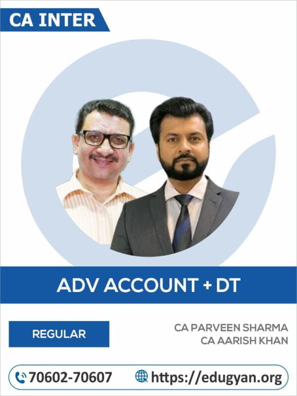 CA Inter Advanced Accounting & Income Tax Combo By CA Parveen Sharma & CA Aarish Khan (For May/Sep 2025 & Onwards)