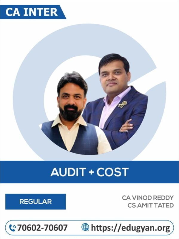 CA Inter Audit & Costing Combo By CA Vinod Reddy & CS Amit Tated (New Syllabus)