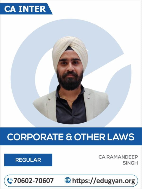 CA Inter Corporate Other Laws By CA Ramandeep Singh