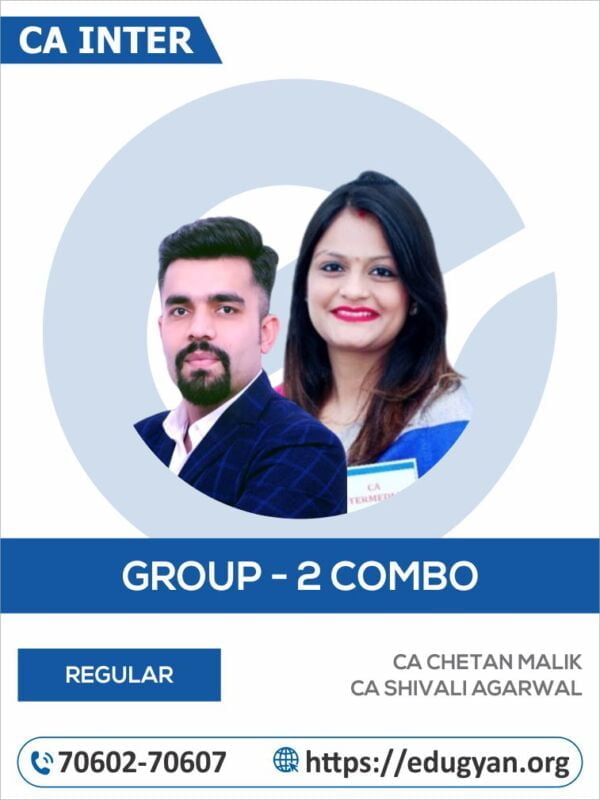 CA Inter Costing, Audit & FM-SM Group-II Combo By CA Chetan Malik & CA Shivali Agarwal (New Syllabus)