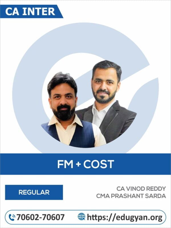 CA Inter FM & Costing Combo By CA Vinod Reddy & CA Prashant Sarda (New Syllabus)