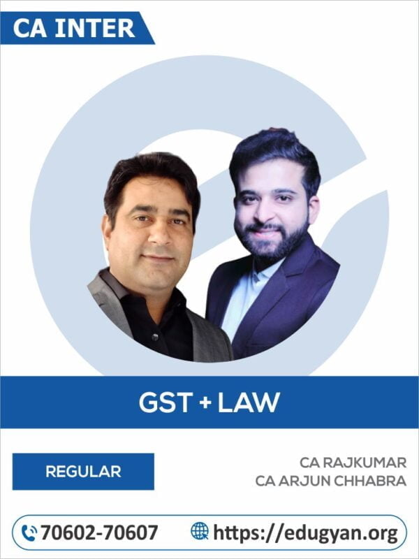 CA Inter GST & Corporate & Other Law Combo By CA Rajkumar & CS Arjun Chhabra (New Syllabus)