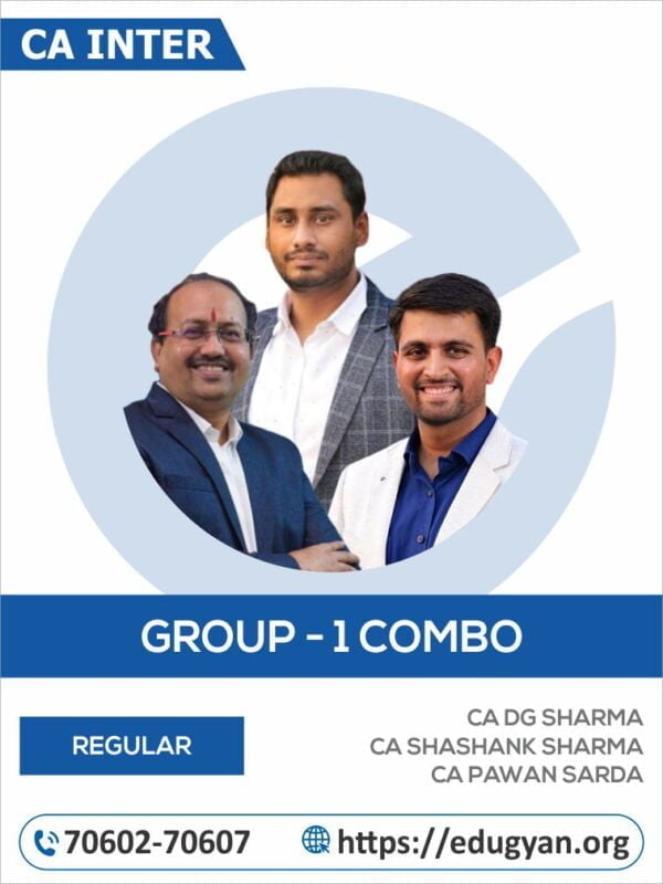 CA Inter Group I Adv Accounts, Law & Taxation Combo By CA DG Sharma, Shashank Sharma & Pawan Sarda (New Syllabus)