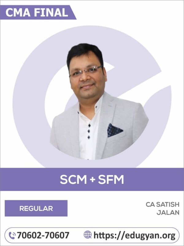 CMA Final SCM & SFM Combo By CA Satish Jalan