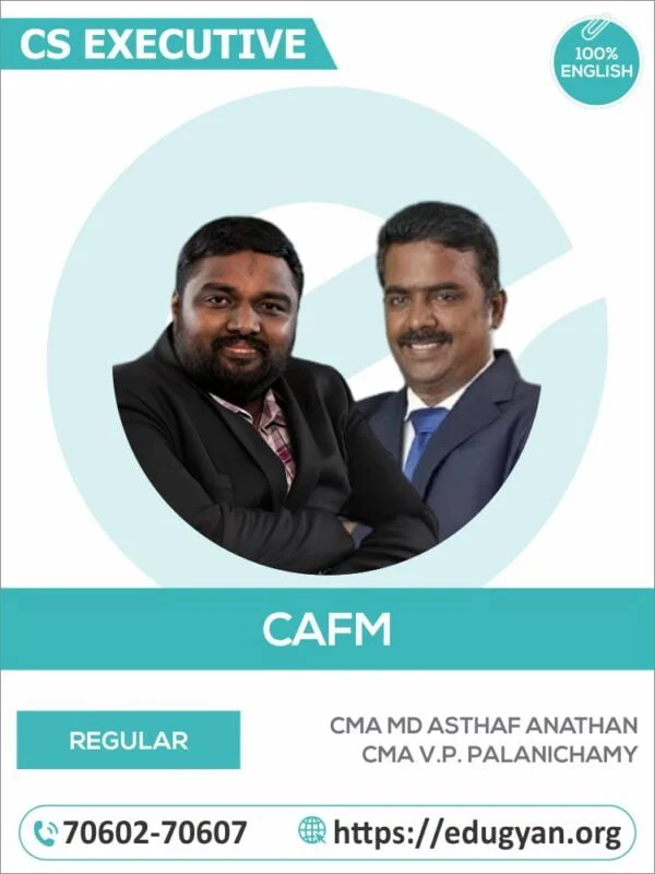 CS Executive Corporate Accounting & Financial Management By CMA Md Asthaf Anathan & CMA V.P. Palanichamy (English) (2022 Syllabus)