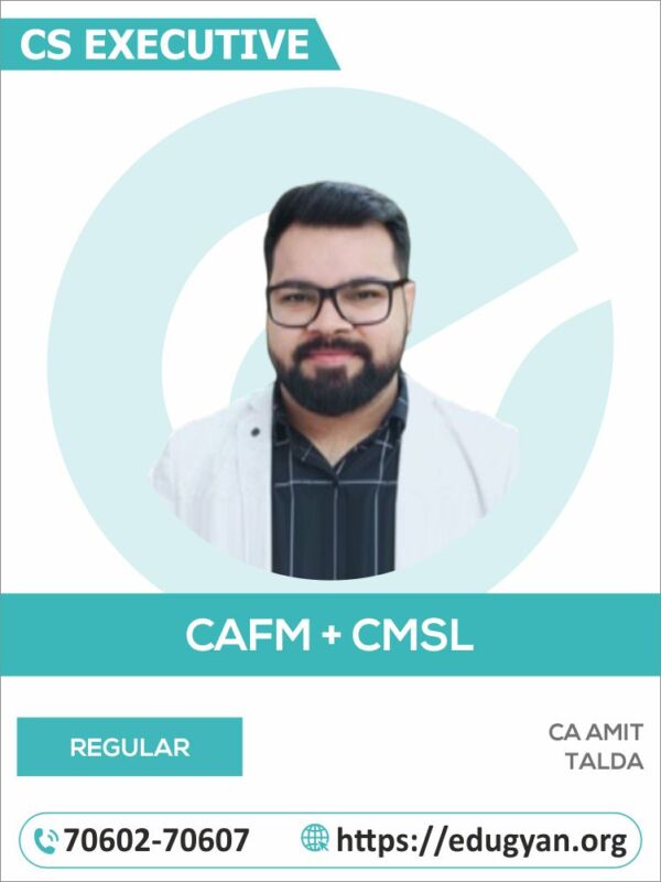 CS Executive CAFM & CMSL Combo By CA Amit Talda