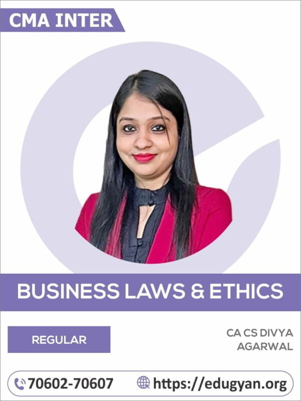 CMA Foundation Business Laws By CA Divya Agarwal (2022 Syllabus)