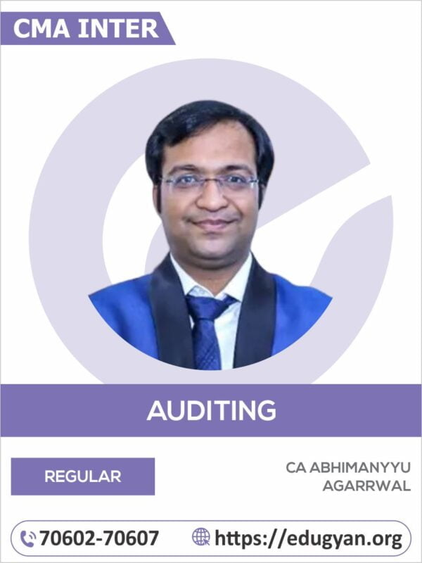 CMA Inter Auditing By CA Abhimanyu Agarrwal (2022 Syllabus)