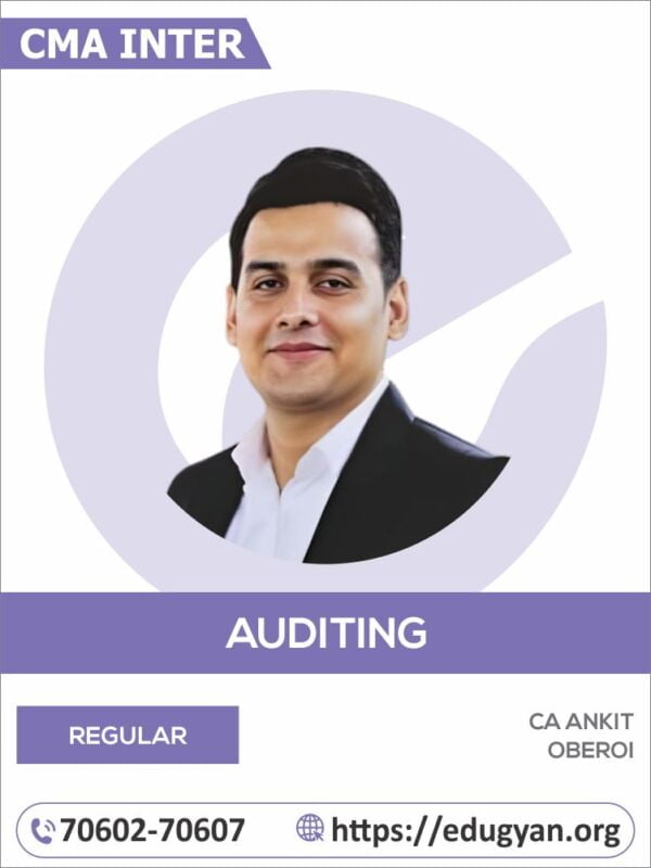 CMA Inter Auditing By CA Ankit Oberoi