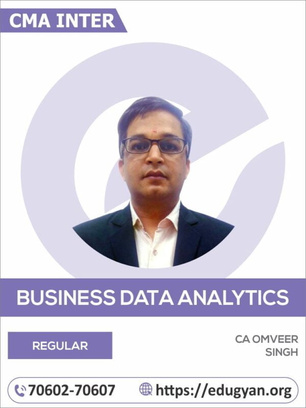 CMA Inter Business Data Analytics By CA Omveer Singh (2022 Syllabus)