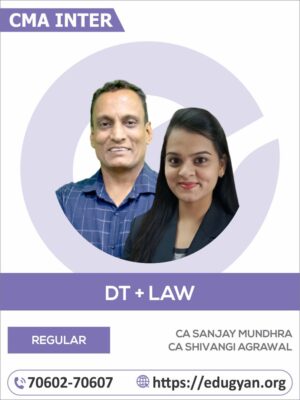 CMA Inter Direct Tax Law & Corporate Law Combo By CA Sanjay Mundhra & CA Shivangi Agrawal (2022 Syllabus)