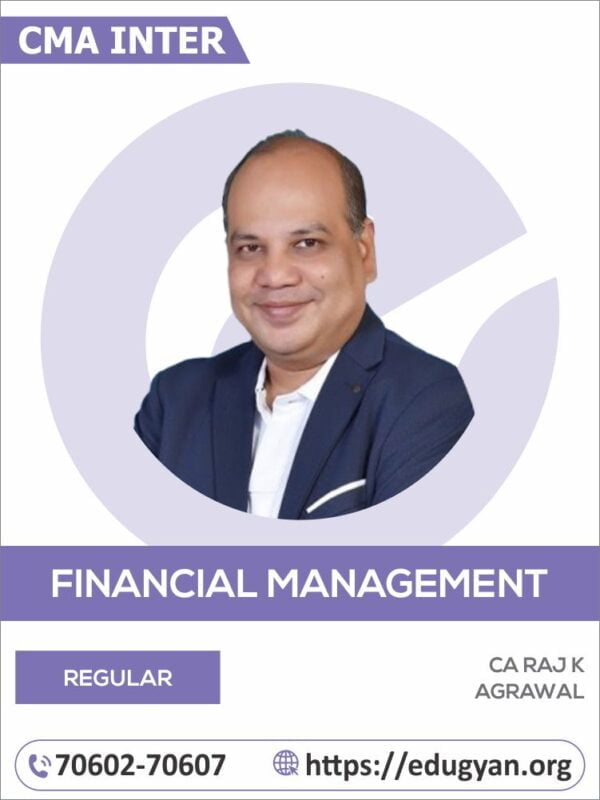 CMA Inter Financial Management (FM) By CA Vinod Kumar Agarwal (New Syllabus)