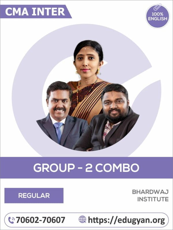 CMA Inter Group-II All Subject Combo By Bhardwaj Institute (English) (New Syllabus)